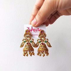 Bird Cone Matte Jhumkas