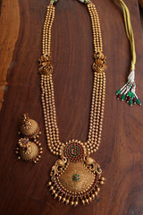Statement Intricate Long Peacock Flower Set
