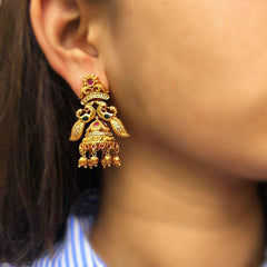 Bird Cone Matte Jhumkas