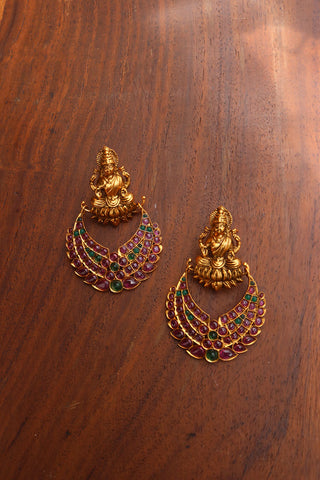Ruby Green Peacock Chaandbalis