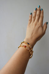 Set of 2 AD Navratna Lakshmi Bangles