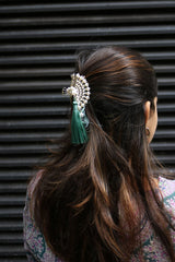 Sea Shell Pearl Tassel Claw Clip