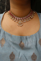 Matte Rectangle Choker set