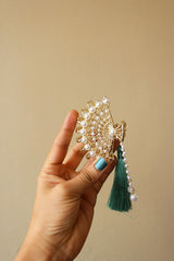 Sea Shell Pearl Tassel Claw Clip