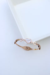 Rosegold Marble Heart Bracelet