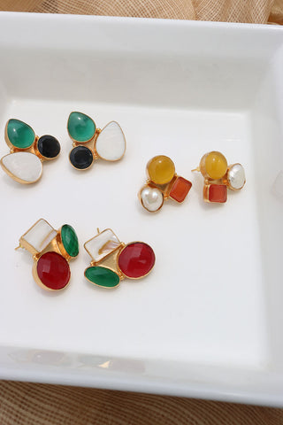 Candy Tri color Earrings 3