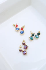 Tiny Color Pop Drop Earrings