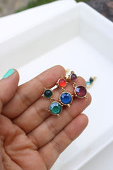 Tiny Color Pop Drop Earrings