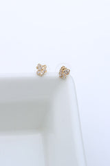 Gold Tiny Butterfly AD Studs