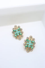 Sea Green Stone Studs