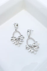 White Bag Stone Earrings