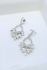 White Bag Stone Earrings