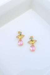Pink Yellow Brunch Earrings