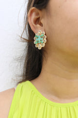 Sea Green Stone Studs