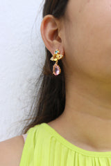 Pink Yellow Brunch Earrings