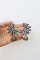 German silver Spokes Jhumkas