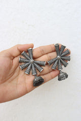 German silver Spokes Jhumkas