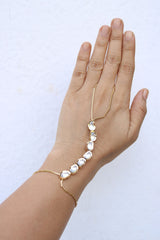 Single Line Kundan Handchain