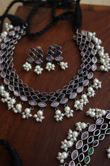 German Silver Leaf Necklace set