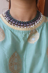 German Silver Leaf Necklace set