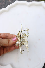 Shell Stones Claw Clip