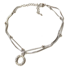 Silver Polo anklet